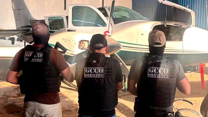 PC prende criminosos que planejavam assaltos a bancos e confisca avião que seria usado em fuga