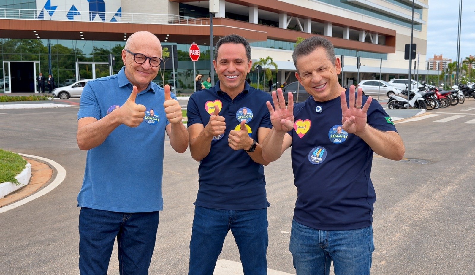 Mauro, Pivetta e Diego mostram união por Guarantã e luta do deputado pela obra no Santa Marta