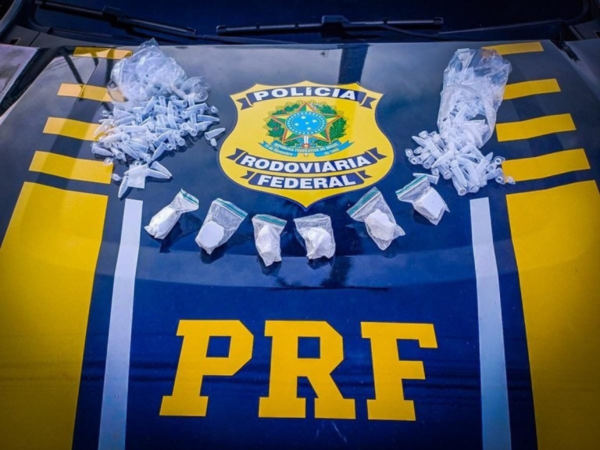 PRF prende policial militar com 53 quilos de mercúrio e pastilhas de ‘rebite’ na rodovia BR-070
