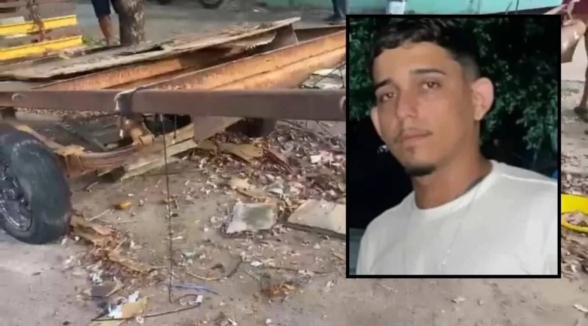 Jovem de 23 anos morre após bater motocicleta em carretinha estacionada