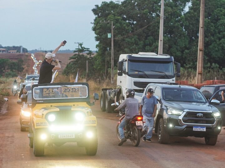 Carreata com Beto Dois a Um reúne centenas de veículos em Brasnorte