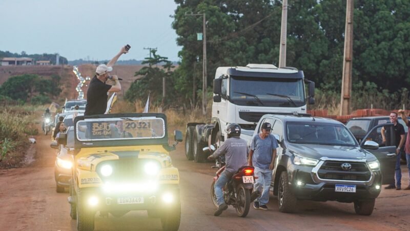 Carreata com Beto Dois a Um reúne centenas de veículos em Brasnorte