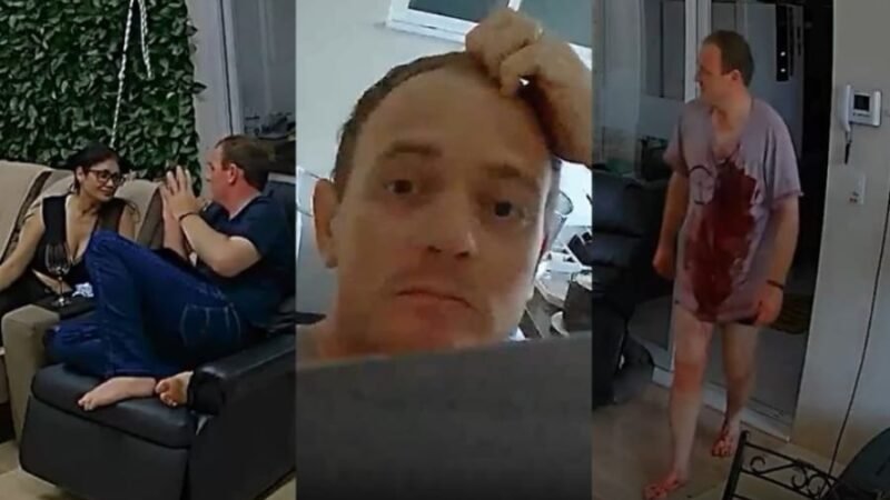 Vídeo mostra engenheiro pegando faca antes de matar empresária com 21 golpes em MT