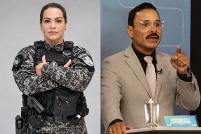 Candidato anuncia sargento da PM condecorada por ato de bravura como vice ao governo