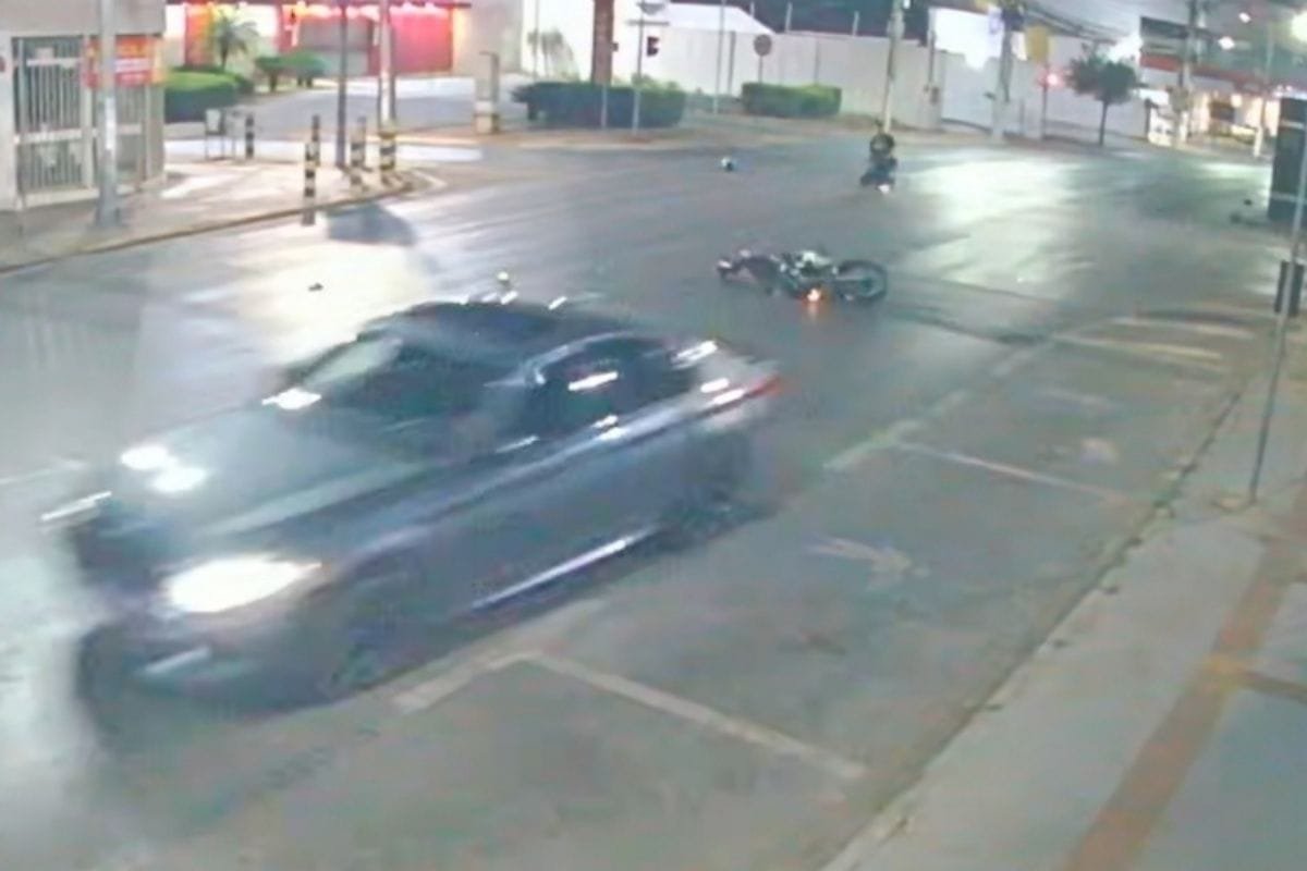 Vídeo mostra BMW atingindo 1ª vítima antes de matar motociclista em Cuiabá