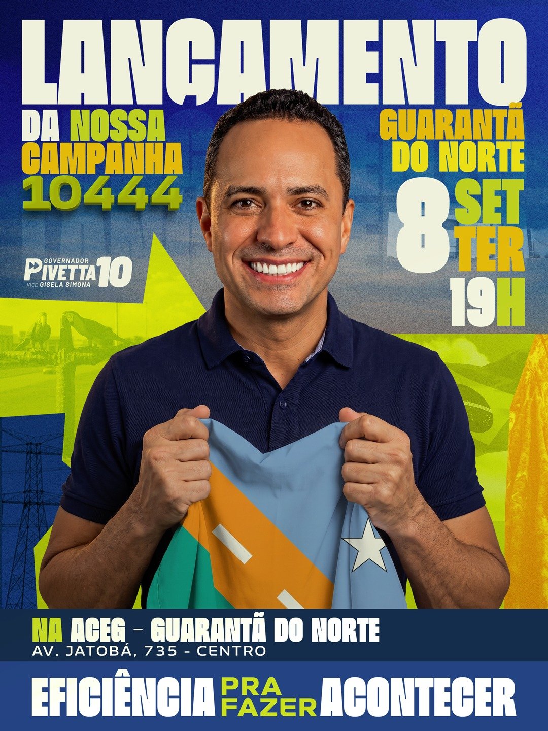 Deputado Diego Guimarães lança campanha oficial em Guarantã do Norte nesta terça-feira