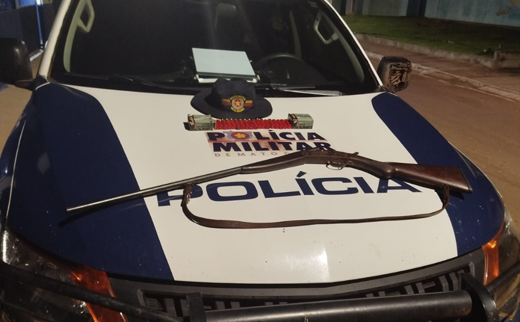 Procurado por feminicídio em Goiás é preso pela PM com armas e munições no interior de MT