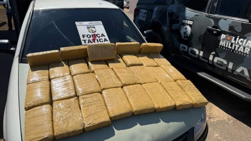 PM e Gefron prendem quatro traficantes e apreendem 31 quilos de maconha