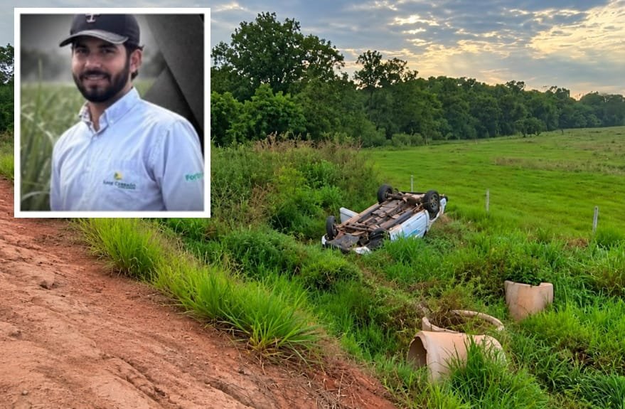 Estudante de Agronomia morre após caminhonete capotar em rodovia estadual no interior