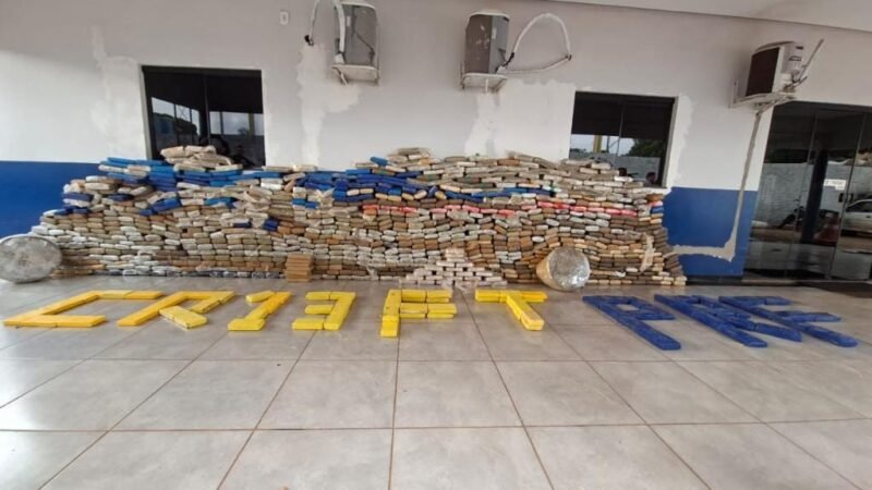 PM e PRF apreendem 1,1 tonelada de drogas e causam prejuízo de R$ 8,6 milhões ao crime