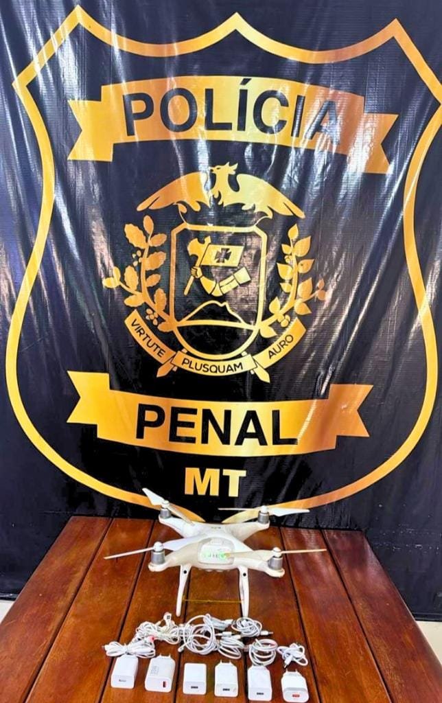 Polícia Penal abate drone e apreende carregadores e fones de ouvido em penitenciária