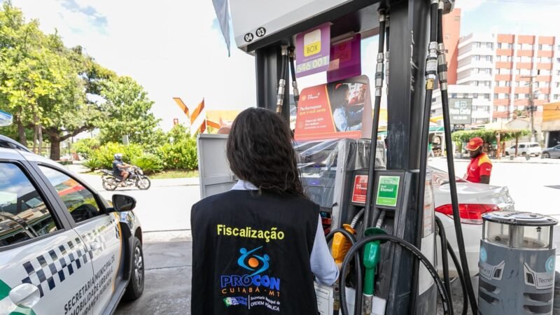Procon apura alta nos preços dos combustíveis em Cuiabá e segue fiscalização em 52 postos