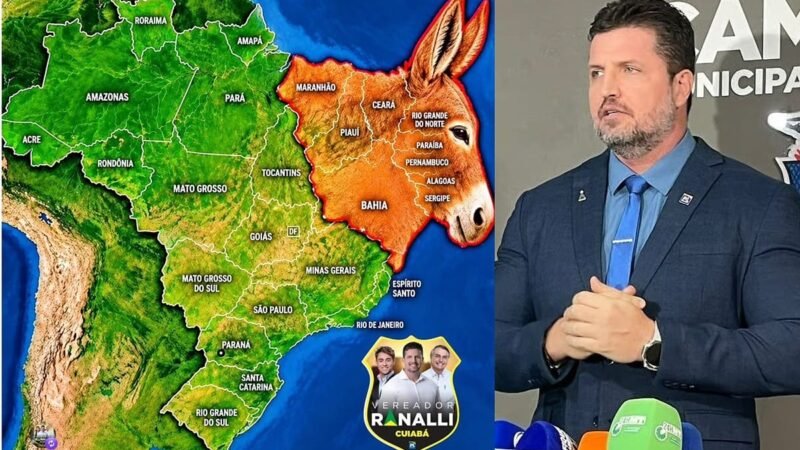 MPE investiga vereador de Cuiabá por postagem com jumento sobre região Nordeste