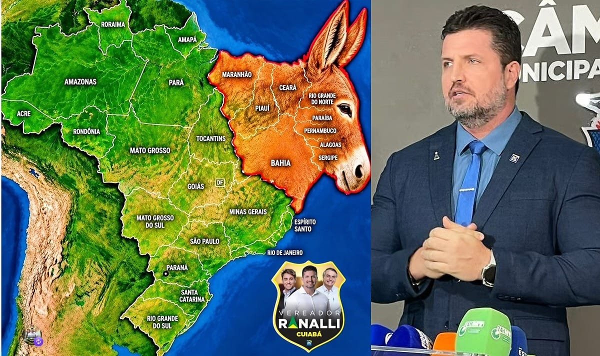 MPE investiga vereador de Cuiabá por postagem com jumento sobre região Nordeste