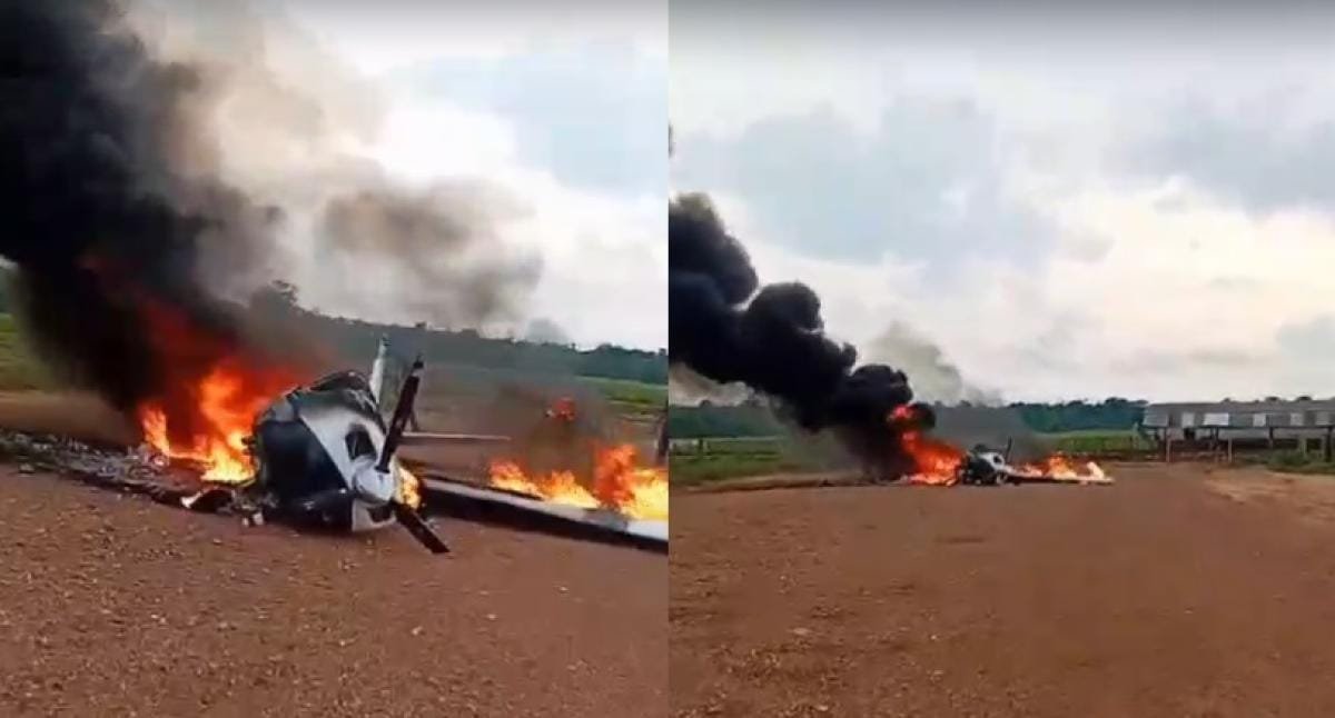 Piloto suspeito de incendiar avião interceptado pela FAB morre em confronto com o Gefron em MT