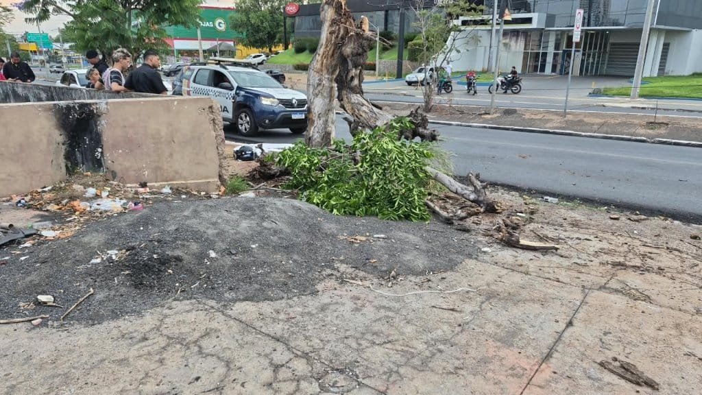 Jovem morre ao bater moto em árvore após sair do trabalho em Cuiabá