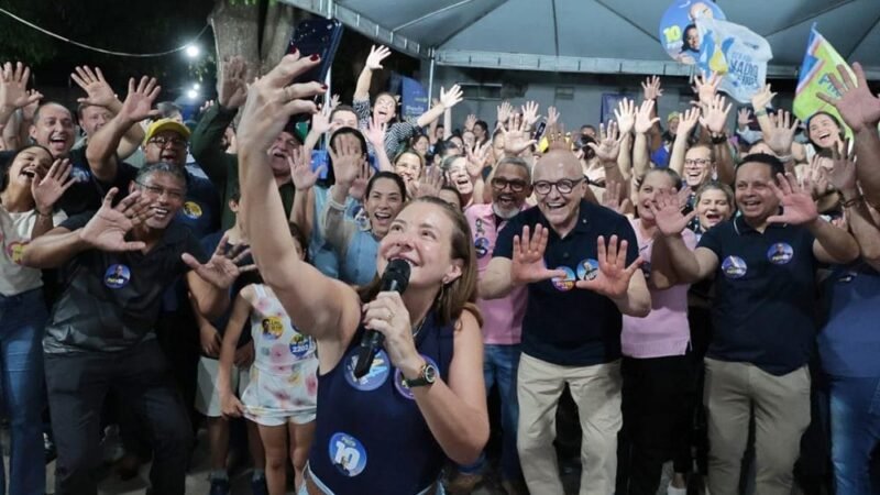 Na véspera da eleição, Pivetta participa de caminhada na região central de Várzea Grande