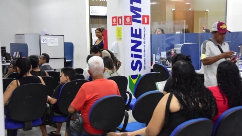 Sine-MT disponibiliza mais de 2,1 mil vagas de emprego nesta semana; confira