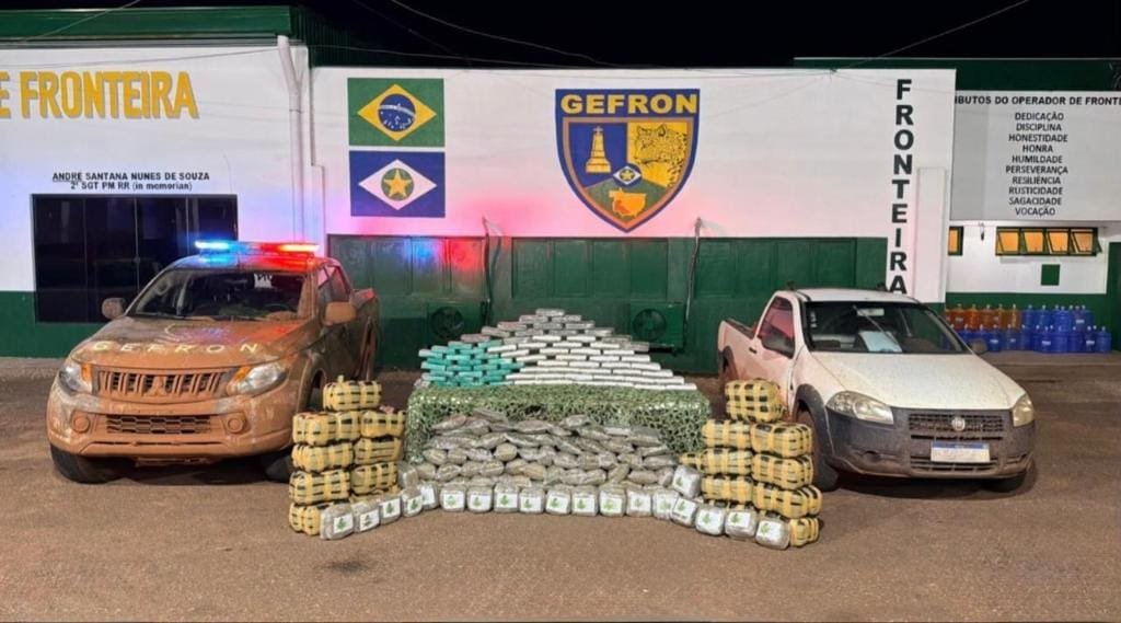 Gefron apreende 250 quilos de drogas e causa prejuízo de R$ 690 mil às facções criminosas