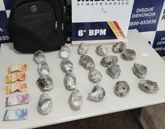Dois faccionados são presos em flagrante pela Polícia Militar por tráfico de drogas