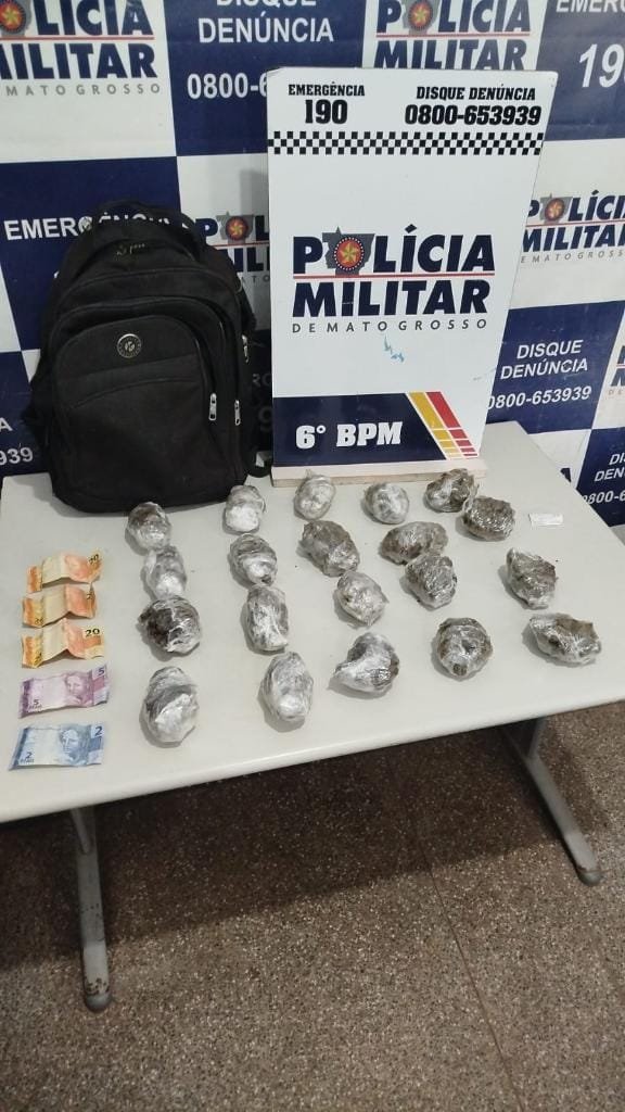 Dois faccionados são presos em flagrante pela Polícia Militar por tráfico de drogas