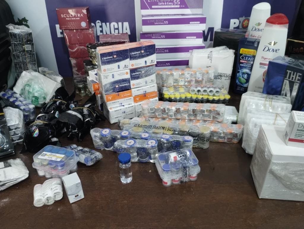 PM apreende carga irregular de medicamentos emagrecedores e anabolizantes em MT