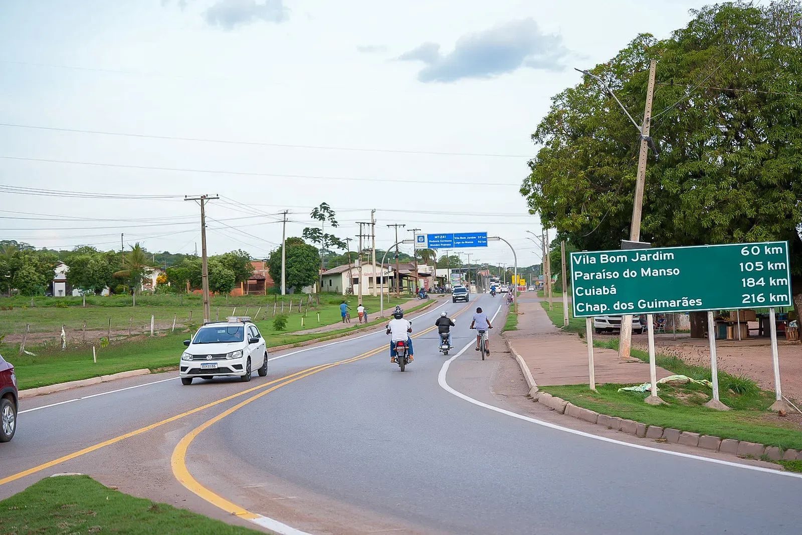 Travessia da rodovia BR-163 em Nobres mobiliza moradores e autoridades por mais segurança