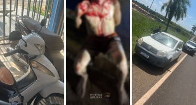 Encapuzados invadem alojamentos, esfaqueiam dois e sequestram trabalhador