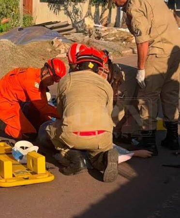 Colisão entre motocicleta e bicicleta deixa duas mulheres feridas em Cáceres
