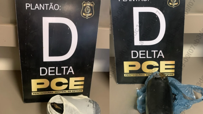 Policiais penais impedem entrada de drogas na Penitenciária Central